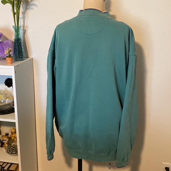 Vintage Lands End oversized buttoned sweatshirt - Picture 2 of 6